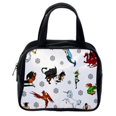 Dundgeon And Dragons Dice And Creatures Classic Handbags (one Side) by IIPhotographyAndDesigns