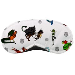 Dundgeon And Dragons Dice And Creatures Sleeping Masks