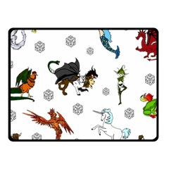 Dundgeon And Dragons Dice And Creatures Fleece Blanket (small) by IIPhotographyAndDesigns