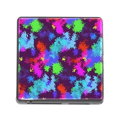 Paint Spots Texture                                         Memory Card Reader (square) by LalyLauraFLM