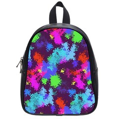 Paint Spots Texture                                         School Bag (small) by LalyLauraFLM