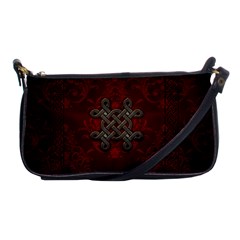 Decorative Celtic Knot On Dark Vintage Background Shoulder Clutch Bags by FantasyWorld7