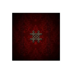 Decorative Celtic Knot On Dark Vintage Background Satin Bandana Scarf by FantasyWorld7