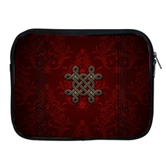 Decorative Celtic Knot On Dark Vintage Background Apple Ipad 2/3/4 Zipper Cases by FantasyWorld7