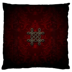 Decorative Celtic Knot On Dark Vintage Background Standard Flano Cushion Case (one Side) by FantasyWorld7