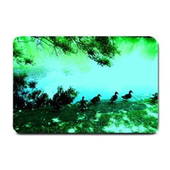 Hot Day In Dallas 36 Small Doormat  by bestdesignintheworld