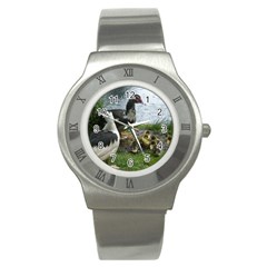 Muscovy Family Stainless Steel Watch by IIPhotographyAndDesigns