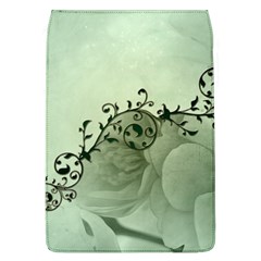 Elegant, Decorative Floral Design In Soft Green Colors Flap Covers (l)  by FantasyWorld7