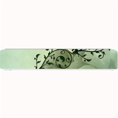 Elegant, Decorative Floral Design In Soft Green Colors Small Bar Mats by FantasyWorld7