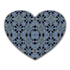 Oriental Ornate Pattern Heart Mousepads by dflcprints