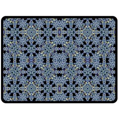 Oriental Ornate Pattern Fleece Blanket (large)  by dflcprints