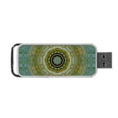 Modern Fantasy Rococo Flower And Lilies Portable Usb Flash (one Side) by pepitasart