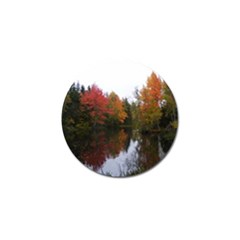 Autumn Pond Golf Ball Marker by IIPhotographyAndDesigns