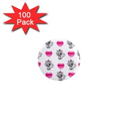 Evil Sweetheart Kitty 1  Mini Magnets (100 Pack)  by IIPhotographyAndDesigns