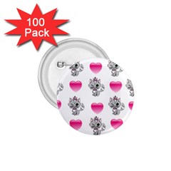 Evil Sweetheart Kitty 1 75  Buttons (100 Pack) 