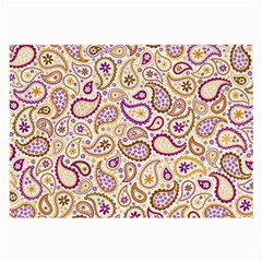 Damascus Image Purple Background Large Glasses Cloth by flipstylezfashionsLLC