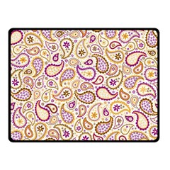 Damascus Image Purple Background Double Sided Fleece Blanket (small) 