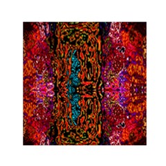 Retro multi colors pattern Created by FlipStylez Designs Small Satin Scarf (Square)