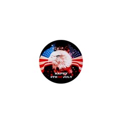 Independence Day, Eagle With Usa Flag 1  Mini Magnets by FantasyWorld7