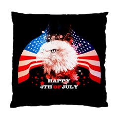 Independence Day, Eagle With Usa Flag Standard Cushion Case (one Side) by FantasyWorld7