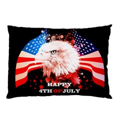 Independence Day, Eagle With Usa Flag Pillow Case (two Sides) by FantasyWorld7