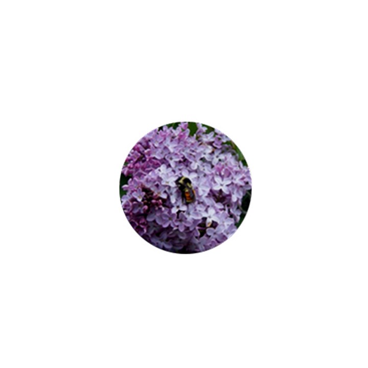 Lilac Bumble Bee 1  Mini Buttons