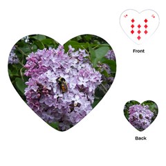 Lilac Bumble Bee Playing Cards (heart)  by IIPhotographyAndDesigns