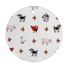 Farm Animals Ornament (round)