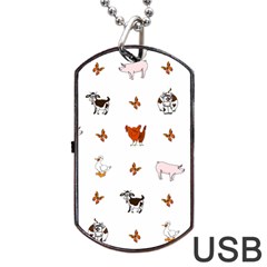 Farm Animals Dog Tag Usb Flash (two Sides) by IIPhotographyAndDesigns