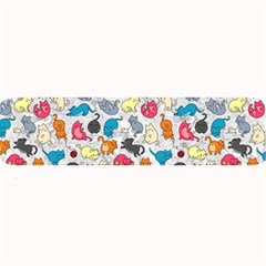 Funny Cute Colorful Cats Pattern Large Bar Mats