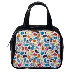 Funny Cute Colorful Cats Pattern Classic Handbags (one Side) by EDDArt