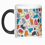 Funny Cute Colorful Cats Pattern Morph Mugs Left