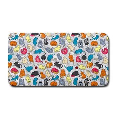 Funny Cute Colorful Cats Pattern Medium Bar Mats by EDDArt