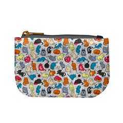Funny Cute Colorful Cats Pattern Mini Coin Purses by EDDArt