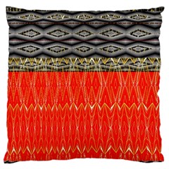 Creative Red And Black Geometric Design  Large Cushion Case (two Sides)