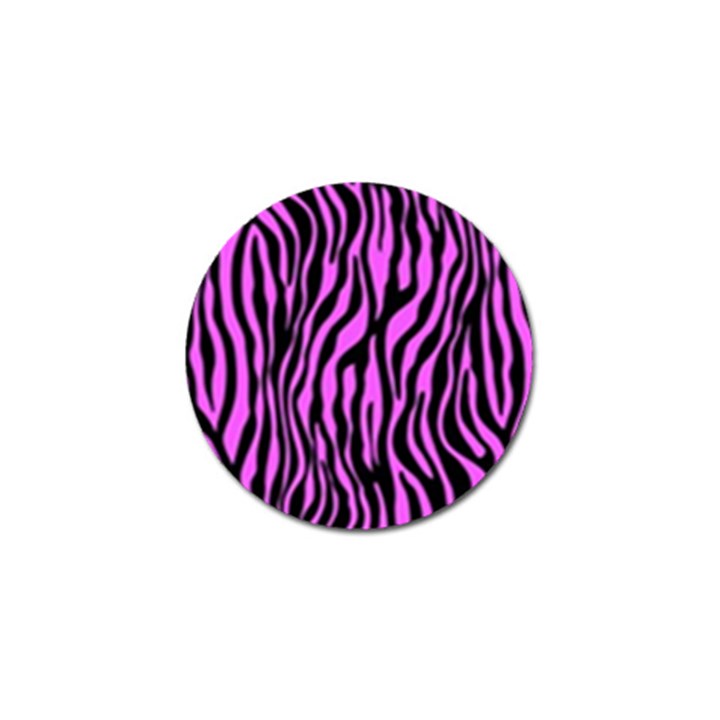 Zebra Stripes Pattern Trend Colors Black Pink Golf Ball Marker (4 pack)