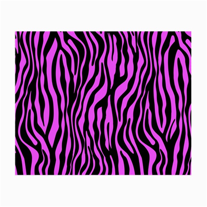 Zebra Stripes Pattern Trend Colors Black Pink Small Glasses Cloth (2-Side)