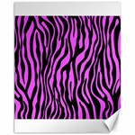 Zebra Stripes Pattern Trend Colors Black Pink Canvas 11  x 14   10.95 x13.48  Canvas - 1