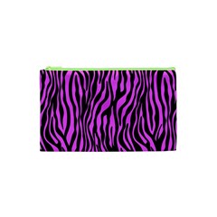 Zebra Stripes Pattern Trend Colors Black Pink Cosmetic Bag (xs) by EDDArt