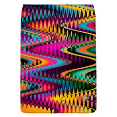 Multicolored Wave Distortion Zigzag Chevrons Flap Covers (l) 