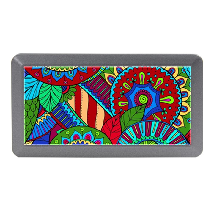 Pop Art Paisley Flowers Ornaments Multicolored 2 Memory Card Reader (Mini)