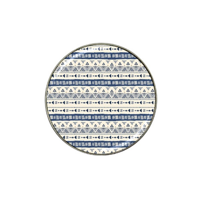 Native American Ornaments Watercolor Pattern Blue Hat Clip Ball Marker (4 pack)
