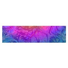 Fractal Batik Art Hippie Rainboe Colors 1 Satin Scarf (oblong) by EDDArt