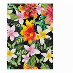 Tropical Flowers Butterflies 1 Large Garden Flag (Two Sides) Front