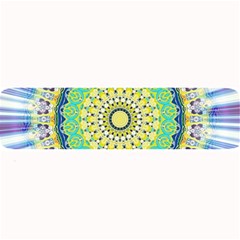 Power Mandala Sun Blue Green Yellow Lilac Large Bar Mats by EDDArt