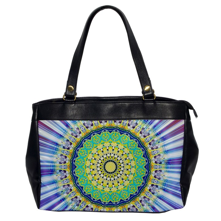 Power Mandala Sun Blue Green Yellow Lilac Office Handbags