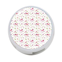 Watercolor Birds Magnolia Spring Pattern 4-port Usb Hub (two Sides) by EDDArt