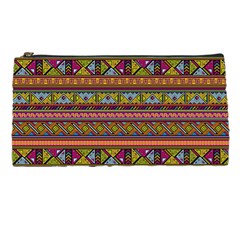 Traditional Africa Border Wallpaper Pattern Colored 2 Pencil Cases by EDDArt