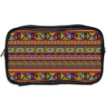 Traditional Africa Border Wallpaper Pattern Colored 2 Toiletries Bags 2-Side Back