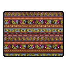 Traditional Africa Border Wallpaper Pattern Colored 2 Double Sided Fleece Blanket (small)  by EDDArt
